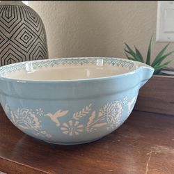 VINTAGE STYLE LARGE CERAMIC MIXING BOWL