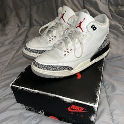 Air Jordan 3 White Cement Reimagined Sz. 10