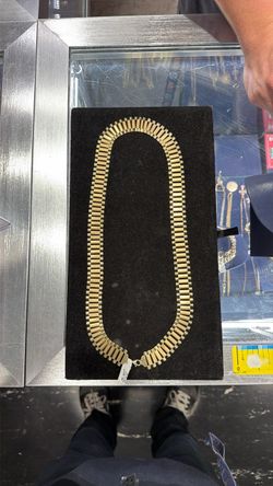 10k Gold Rolex-Style Link Necklace 79g