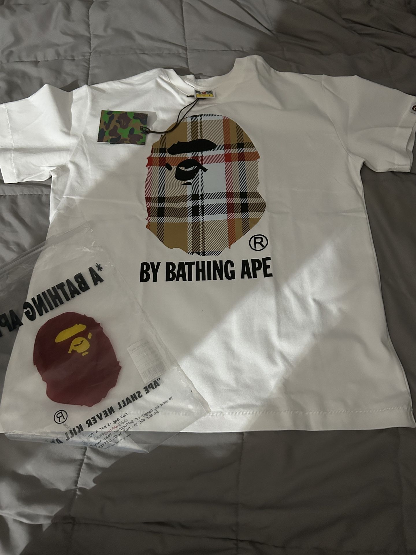 Burberry Bathing Ape T Shirt Size L