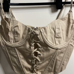 Beige Corset Top