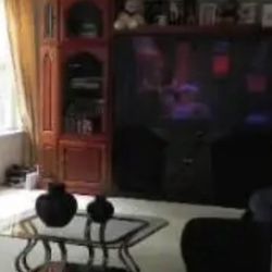 Heavy Wood Wall Unit Hold 65”-70 Big Screen TV