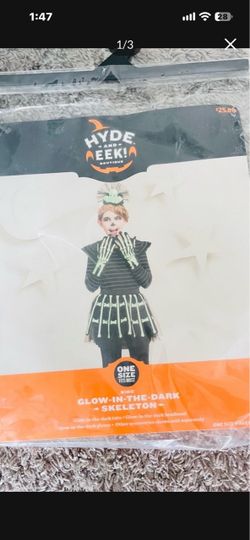 Kids Glow-in-the-Dark Skeleton Costume