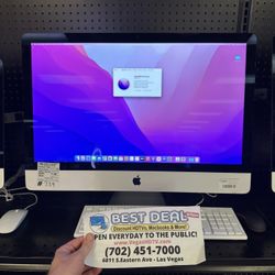Apple 27” iMac - 3.4 Quad Core i5 - 8GB of RAM - 1.03TB Fusion - 2017