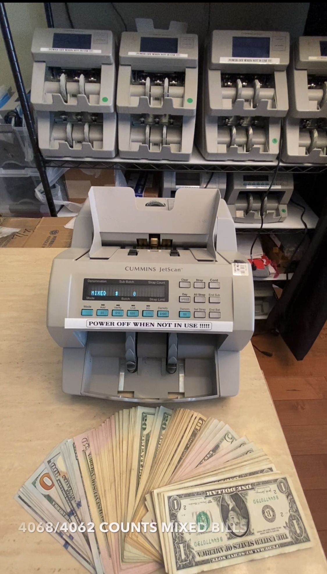 Money Counter Cummins Jetscan