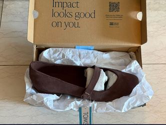 Tom’s Bianca Oak Brown Size 9 Women’s Suede Shoes