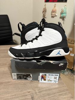 Size 7Y / 8.5W - CLEAN Air Jordan 9 Retro University Blue White 2020