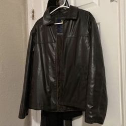 Mens Polo Ralph Lauren Leather Jacket Black