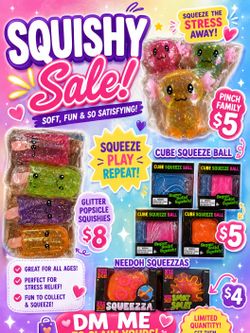 Cute Squishies – Multiple Styles Available 💕✨