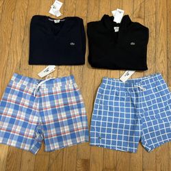 New Lacoste Sweaters / Shorts Large      Adidas Carhartt Jersey Weights Shirt Vest Patagonia Nike Jacket Black Yankees Mets Knicks Scooter Bike Jordan