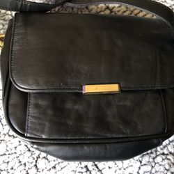 $2 Small Black Genuine Leather Purse