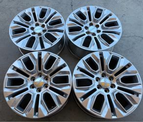 22” Chevy OEM Factory silver wheels Silverado Tahoe Suburban Sierra