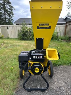 Champion 3 in. Dia 224 cc 2-in-1 Upright Gas Powered Wood Chipper Shredder