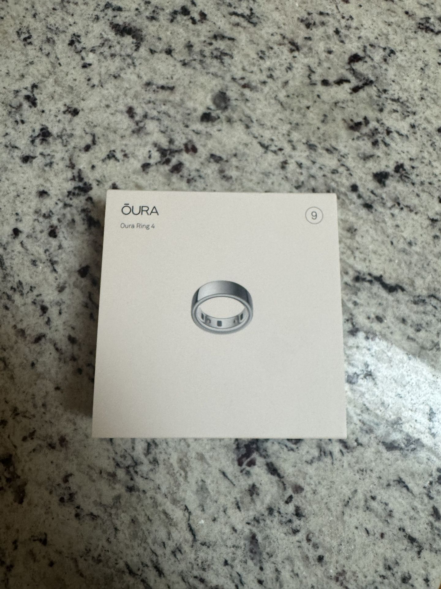 Brand New Oura Ring Gen 4, Silver, Size 9