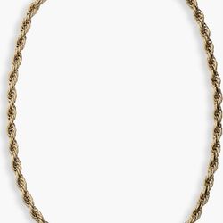 Rope Chain 22 Inch Gold Plated 