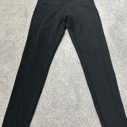 Champion Duo Dry Stretch Leggings Activewear Workout Pants Size large Side Pockets
