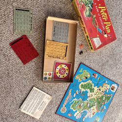 Vintage Peter Pan 1953 Disney Board Game