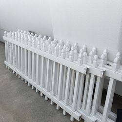 White Vinyl Picket Fence 