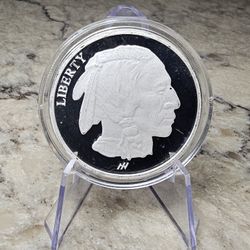 1 oz Buffalo Design Proof Silver Round .999 Fine