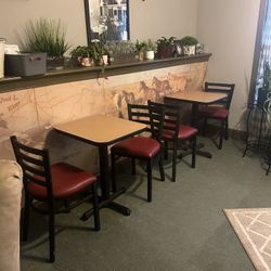 Dining room table from Chick-fil-A