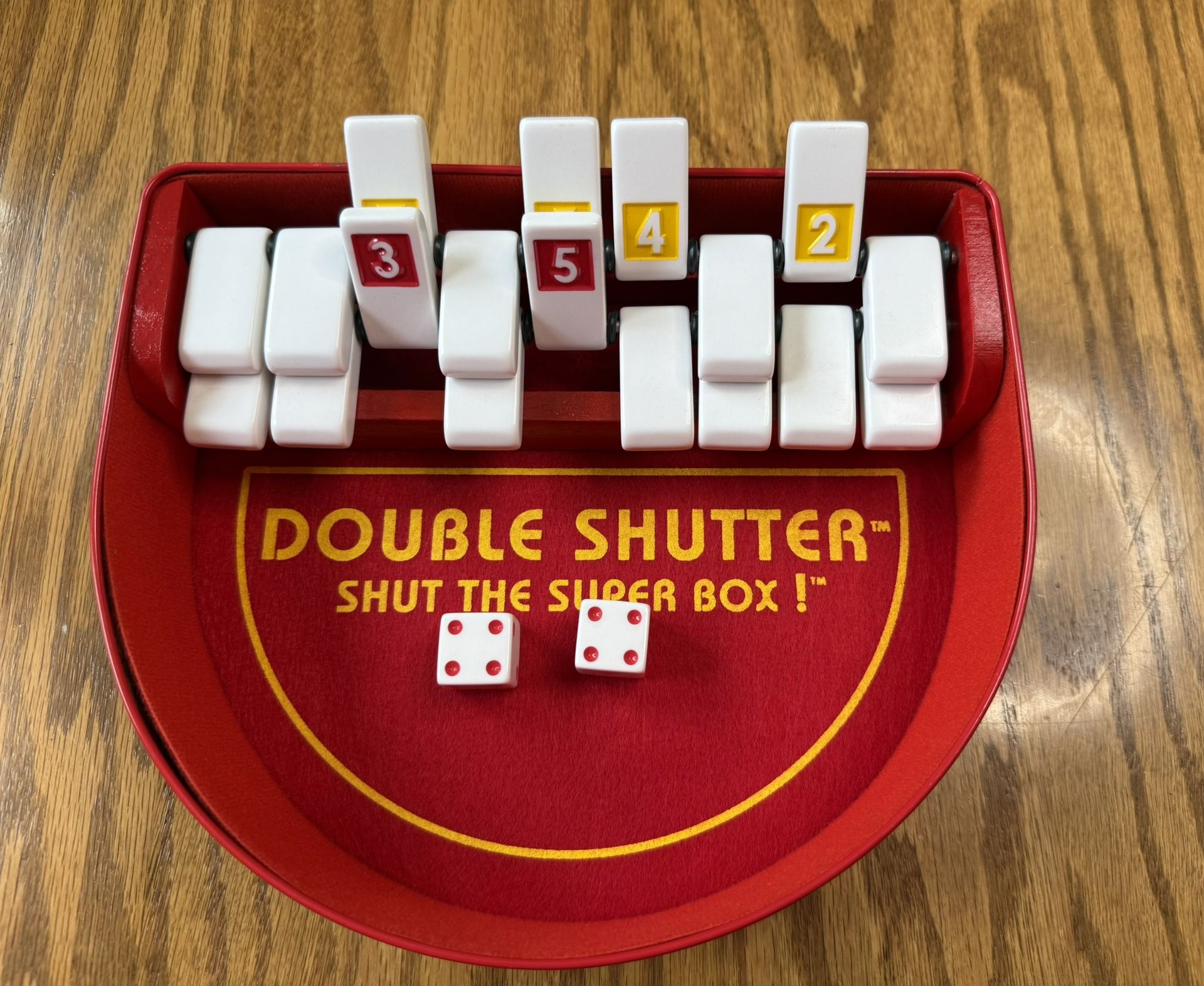 Double Shutter Shut The Box Dice Game