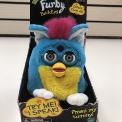 Hasbro Talking Furby Buddies Vintage Blue Plush