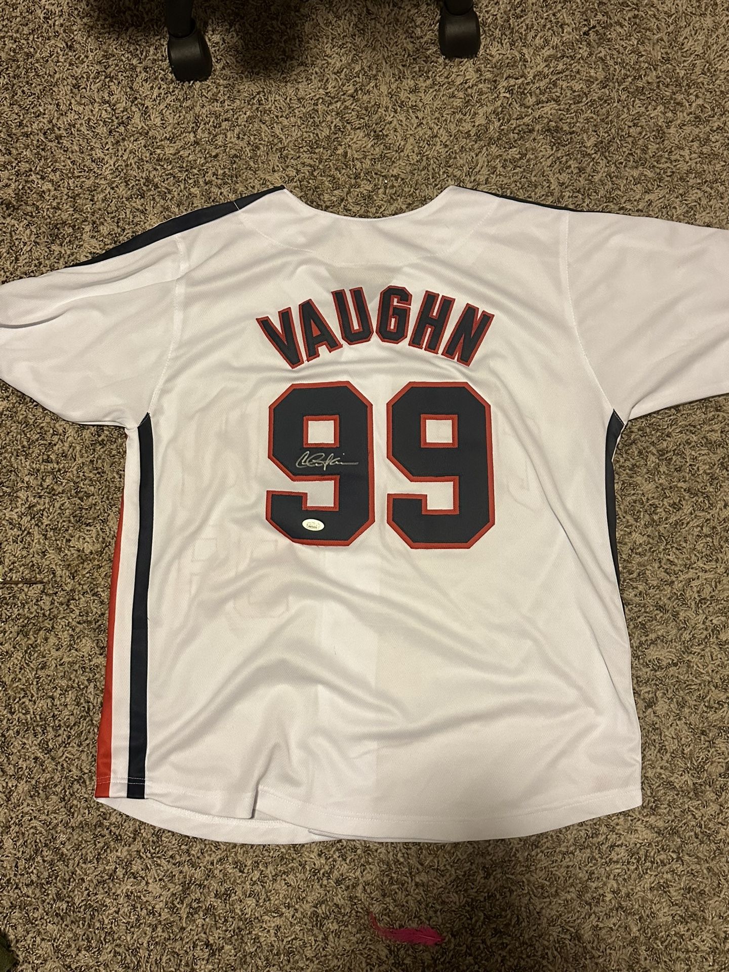 Charlie Sheen Autographed Ricky Vaughn Jersey