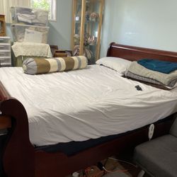 Dresser, Bed frame, Cabinet, Desk