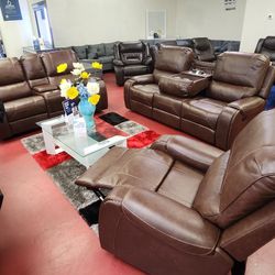 🔥Brand New Manual Reclining Livingroom Sets 💥 Only $49 Today And Pay Later With Or Without Credi 💥 