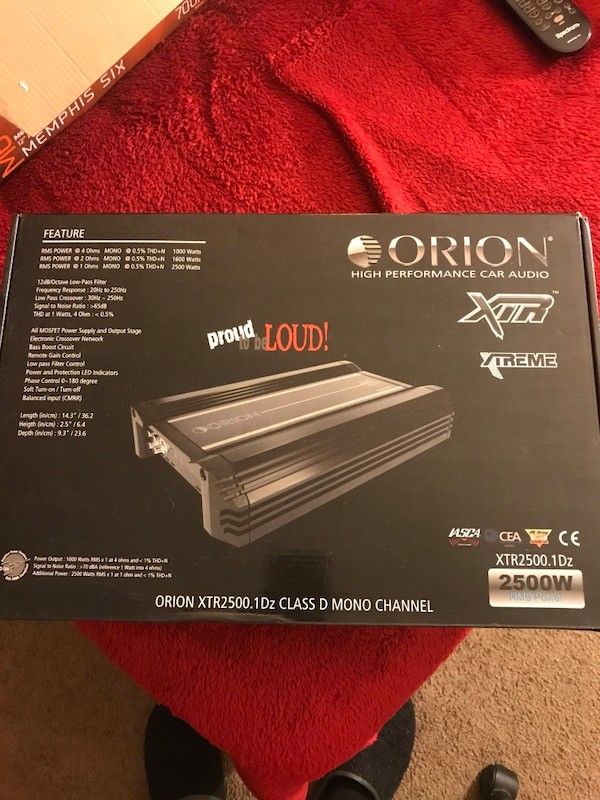 Orion xtr 2500 dz amplifier