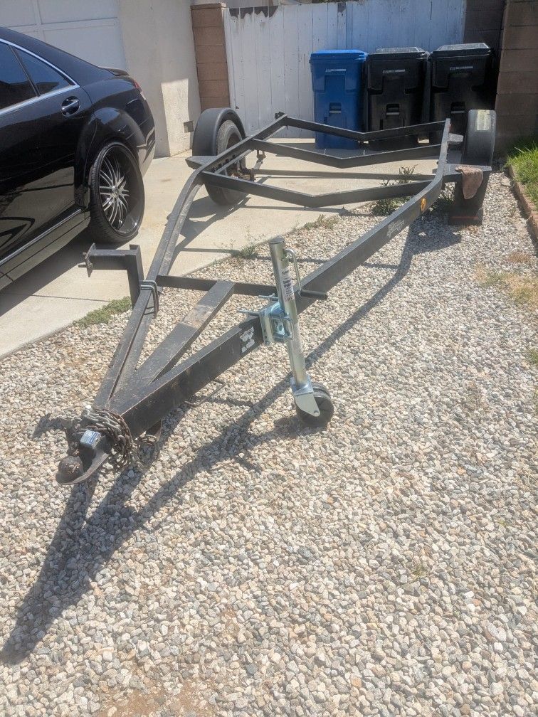 Boat Trailer Frame Ready For Utility Trailer Conversion