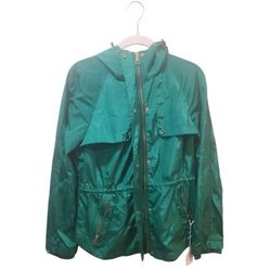 Zara Basic Green Rain Jacket 