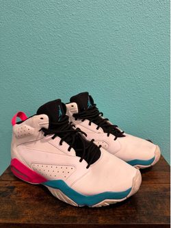 Jordan Sneakers White/Teal/Pink - Size 10.5
