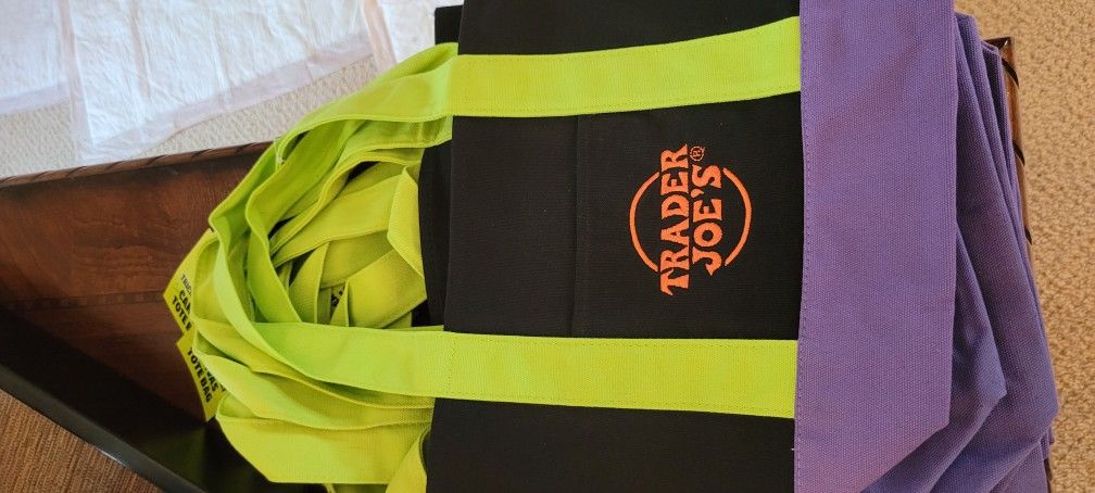 Canvas Halloween bags Fro. Trader Joe's