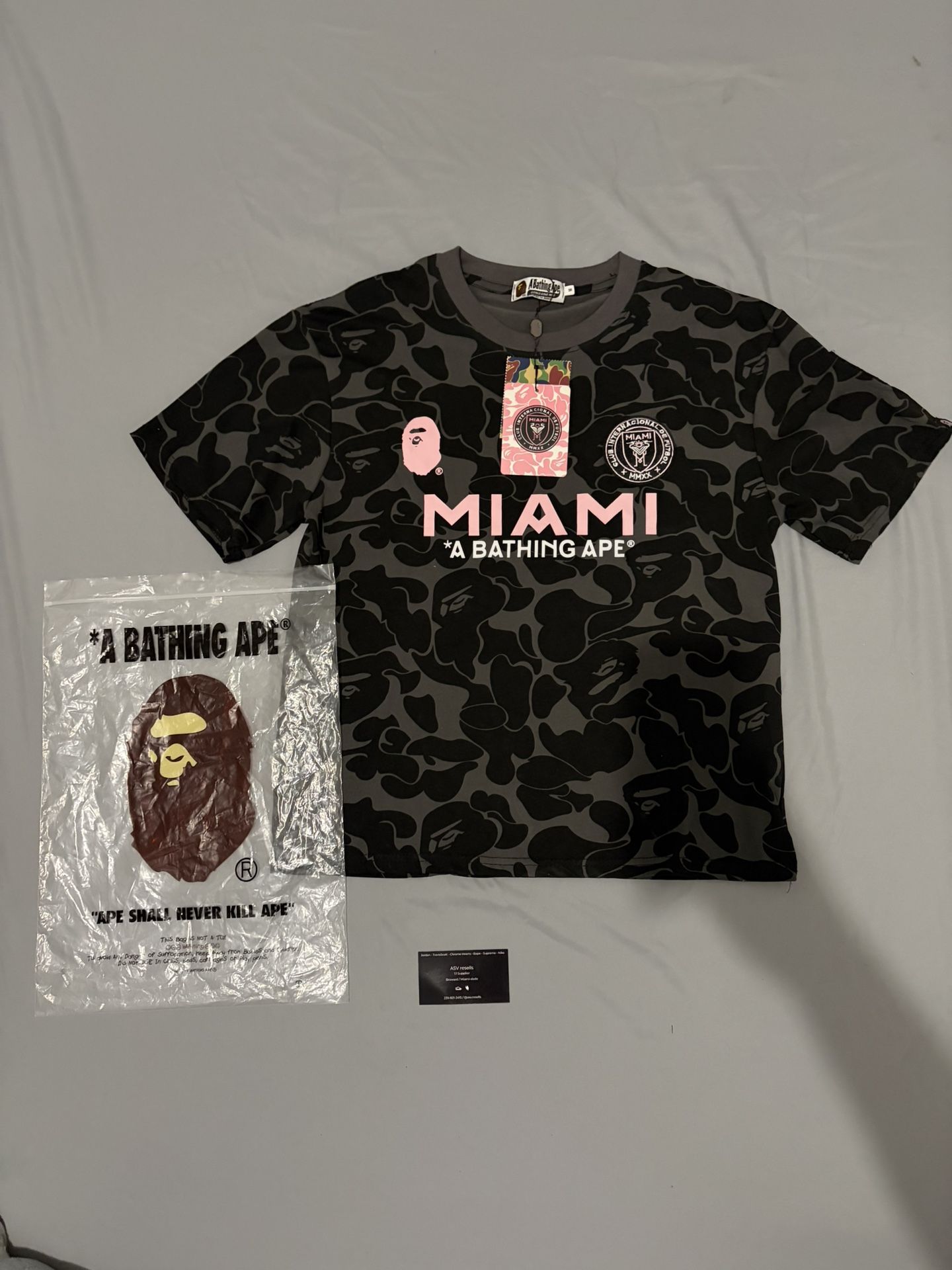 Inter Miami x Bape shirt