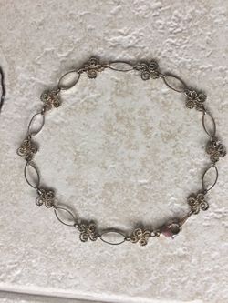 Silver anklet (or xtra large bracelet)