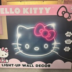 Hello Kitty, Light Up Wall Decor, Led New Inbox