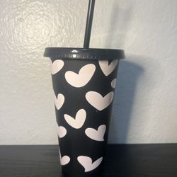 Custom Cup With Straw