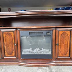 Electric Fireplace / TV Shelf Stand