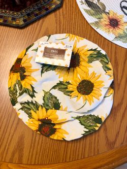 Set of 3 Beautiful Fall Dish Covers NEW