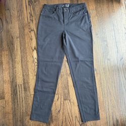 NIKE Dri-FIT Golf Pants Womens 4 Black Slim Fit 5-Pocket Stretch BV6081-010