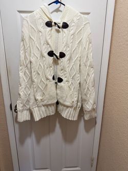 White Cardigan Sweater