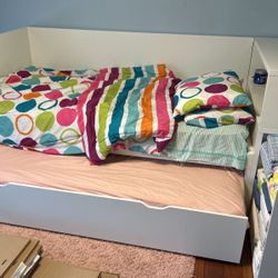 Twin Size Trundle Beds (pull Out) - White Color