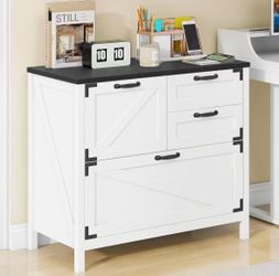 ❤️‍🔥 #D Lateral File Cabinet with 4 Drawers Farmhouse File Cabinet for Letter/Legal/A4 Size Hanging Files
