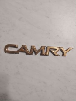 Toyota Camry letters