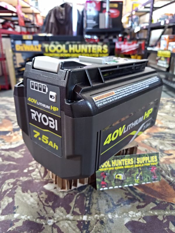 NEW OUT OF PACKAGE RYOBI 40 VOLT ""7.5 AH "" HP HIGH PERFORMANCE BATTERY!! for Sale in San