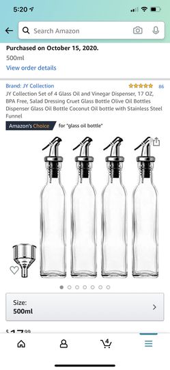 glass oil dispenser