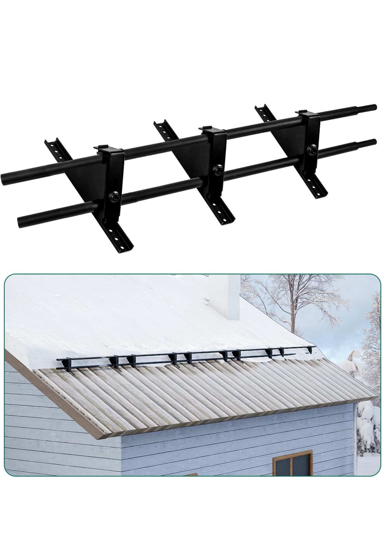 Benfar 5ft Snow Guards for Metal Roofs And Wood
