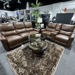 2 Pc Power Recliner Sofa And Loveseat 