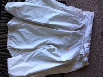 White Windbreaker NorthFace